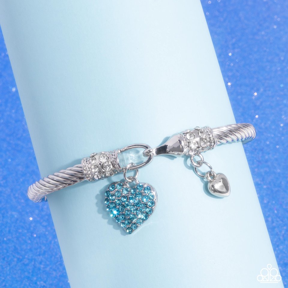 Heart Hour - Blue - Paparazzi Bracelet Image