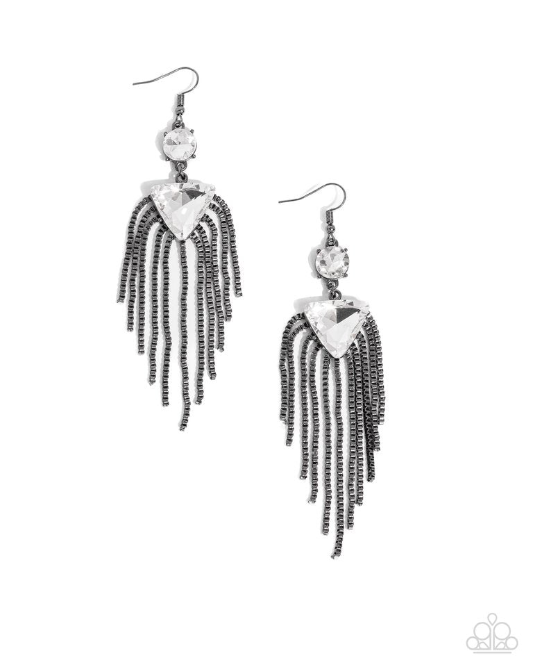 Maven Musings - Black - Paparazzi Earring Image