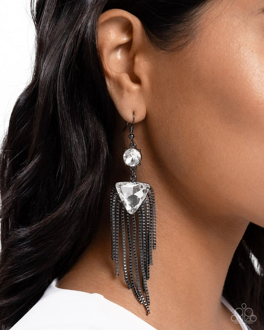 Maven Musings - Black - Paparazzi Earring Image