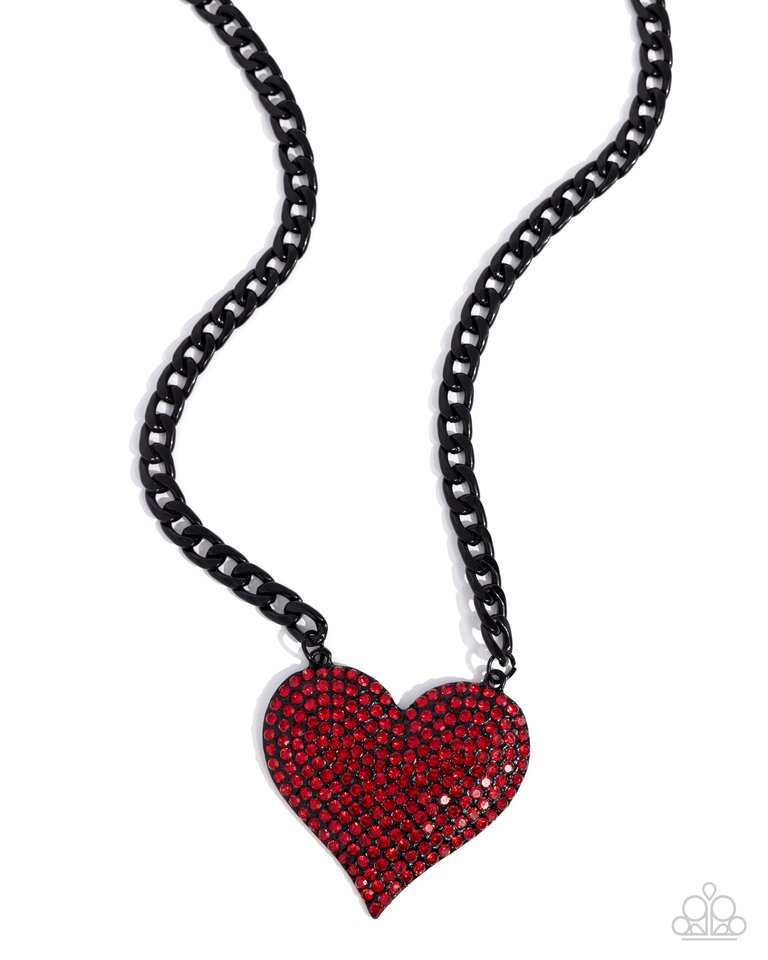 Affectionate Action - Red - Paparazzi Necklace Image