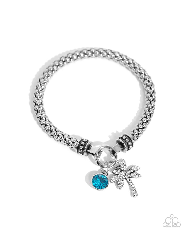 Palm Beach Bling - Blue - Paparazzi Bracelet Image