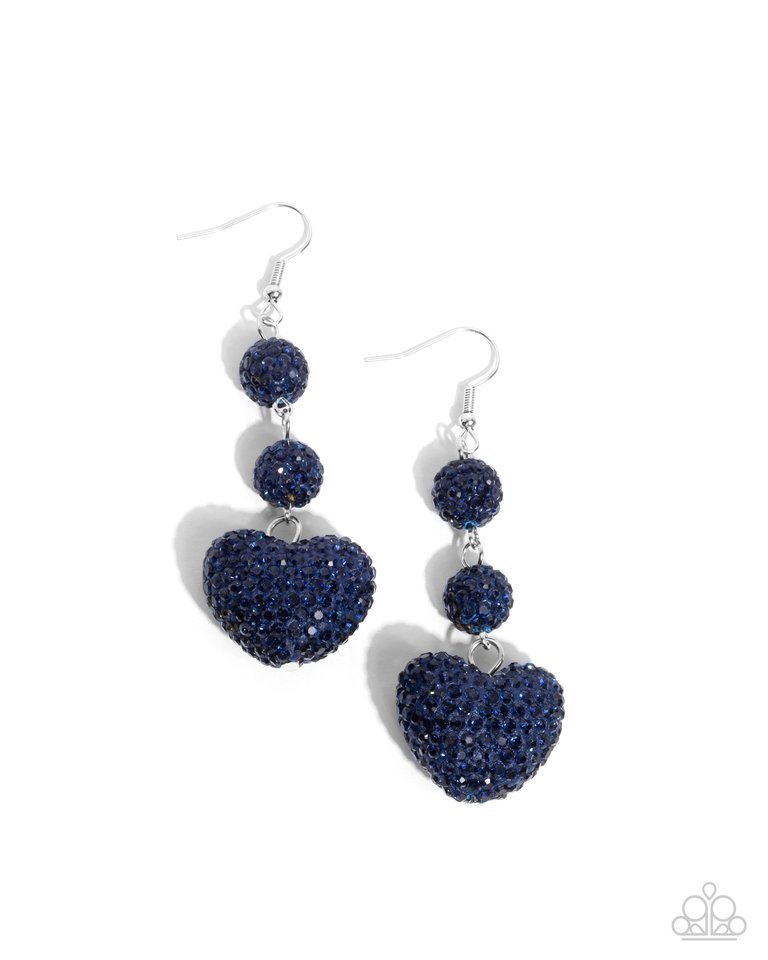 Vision in Shimmer - Blue - Paparazzi Earring Image