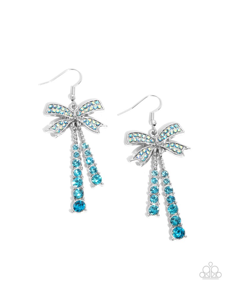 Date Night Decadence - Blue - Paparazzi Earring Image