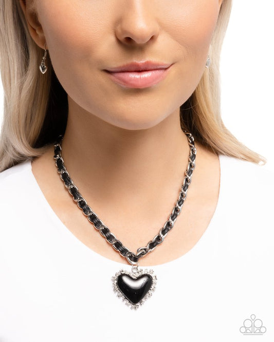 Austere Attraction - Black - Paparazzi Necklace Image