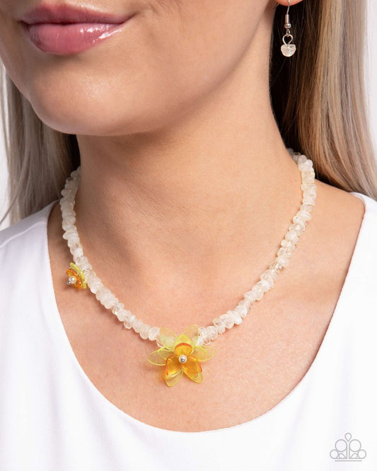 Malibu Master - Yellow - Paparazzi Necklace Image