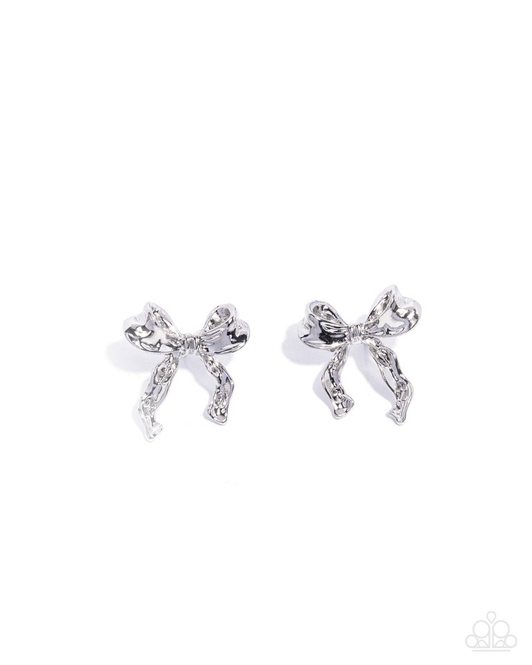 Princess Treatment - Silver - Paparazzi Earring Image