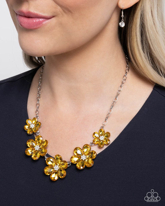 Whimsical Way - Yellow - Paparazzi Necklace Image