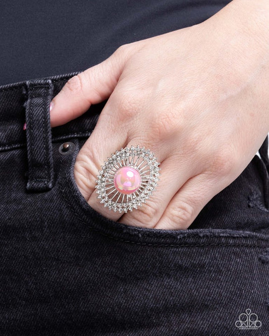 Ornamental Outline - Pink - Paparazzi Ring Image