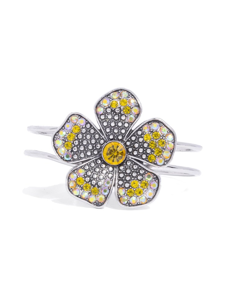 Bedazzled Bloom - Yellow - Paparazzi Bracelet Image