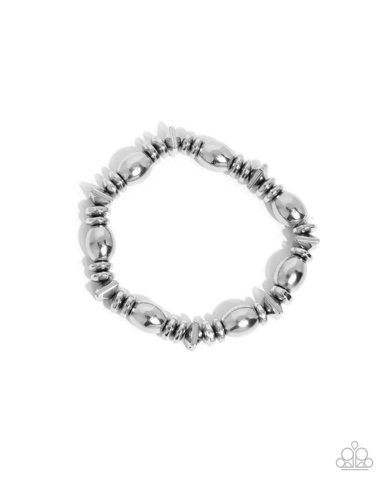 Manufactured Model - Silver - Paparazzi Bracelet Image