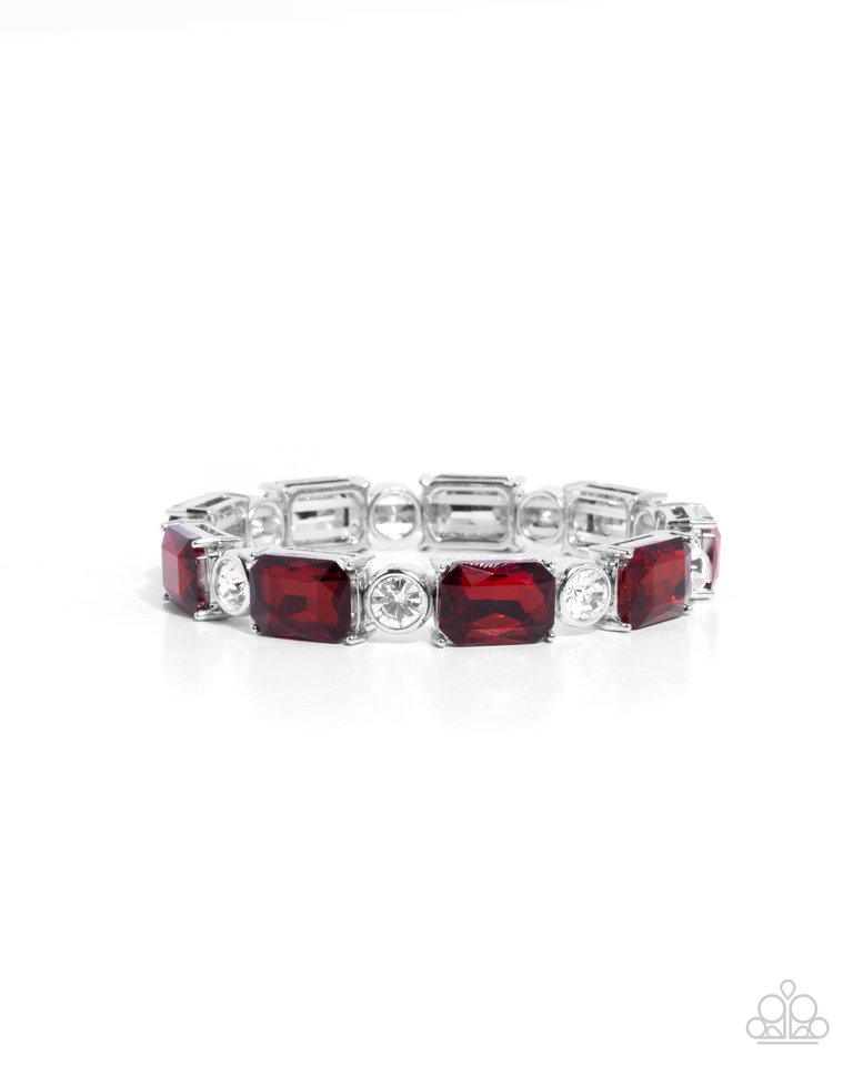 Tonight Only! - Red - Paparazzi Bracelet Image