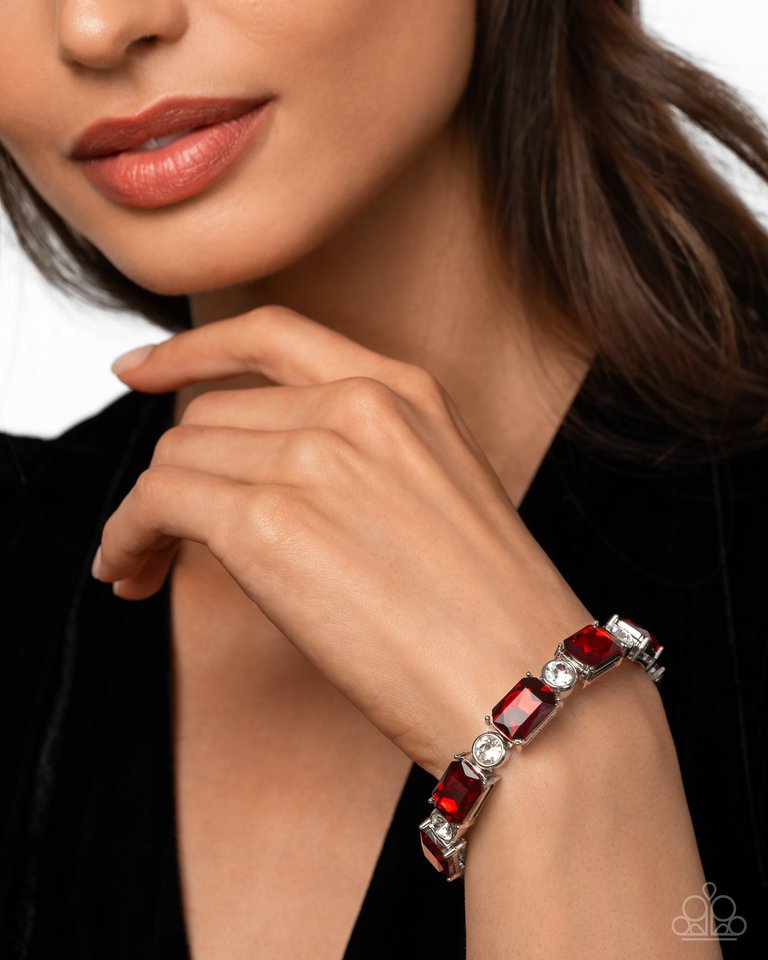 Tonight Only! - Red - Paparazzi Bracelet Image