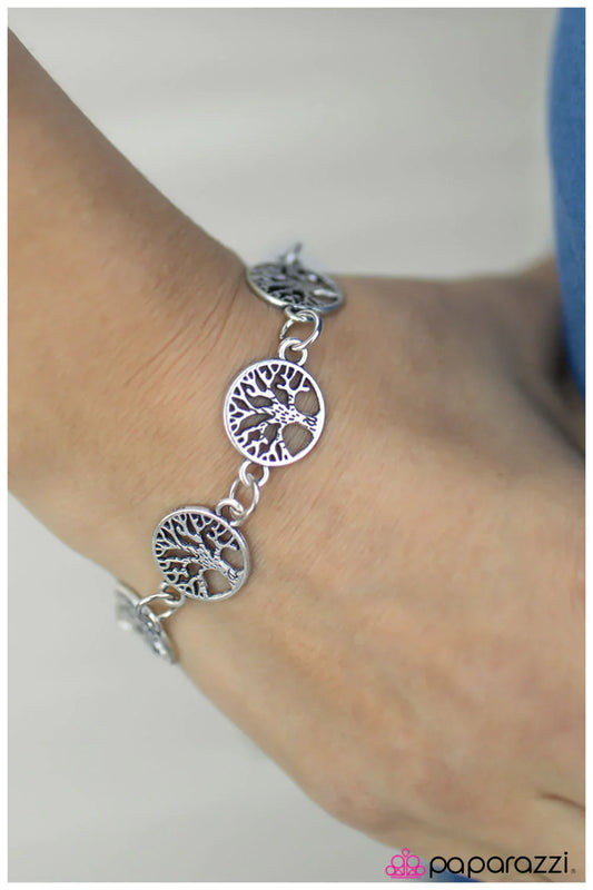 Paparazzi Bracelet ~ Arbor Day - Silver