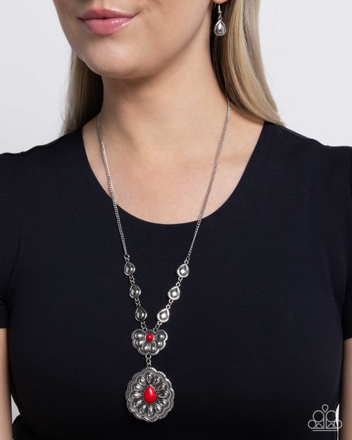 Refreshing Reality - Red - Paparazzi Necklace Image