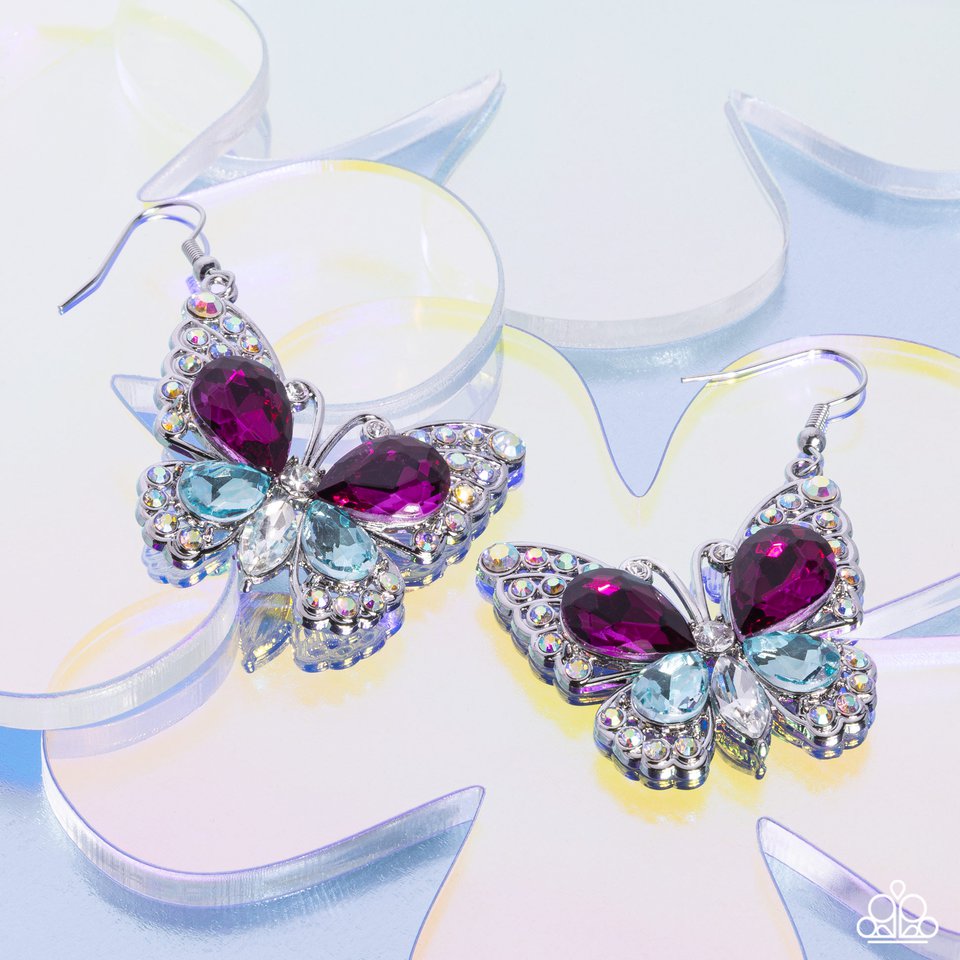 Teardrop Takeoff - Multi - Paparazzi Earring Image