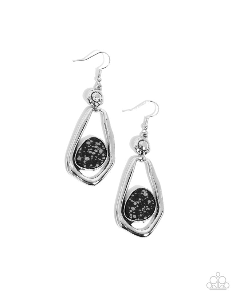 Scouting Spirals - Black - Paparazzi Earring Image