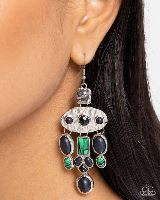 Inspired Interval - Black - Paparazzi Earring Image