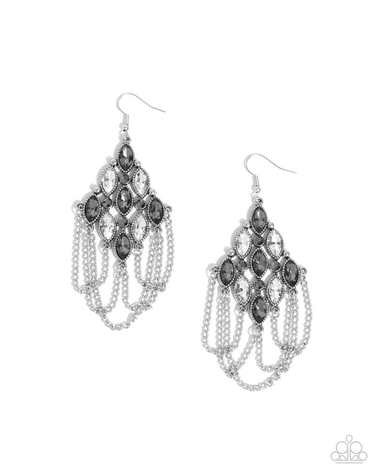 Trenchant Transformation - Silver - Paparazzi Earring Image