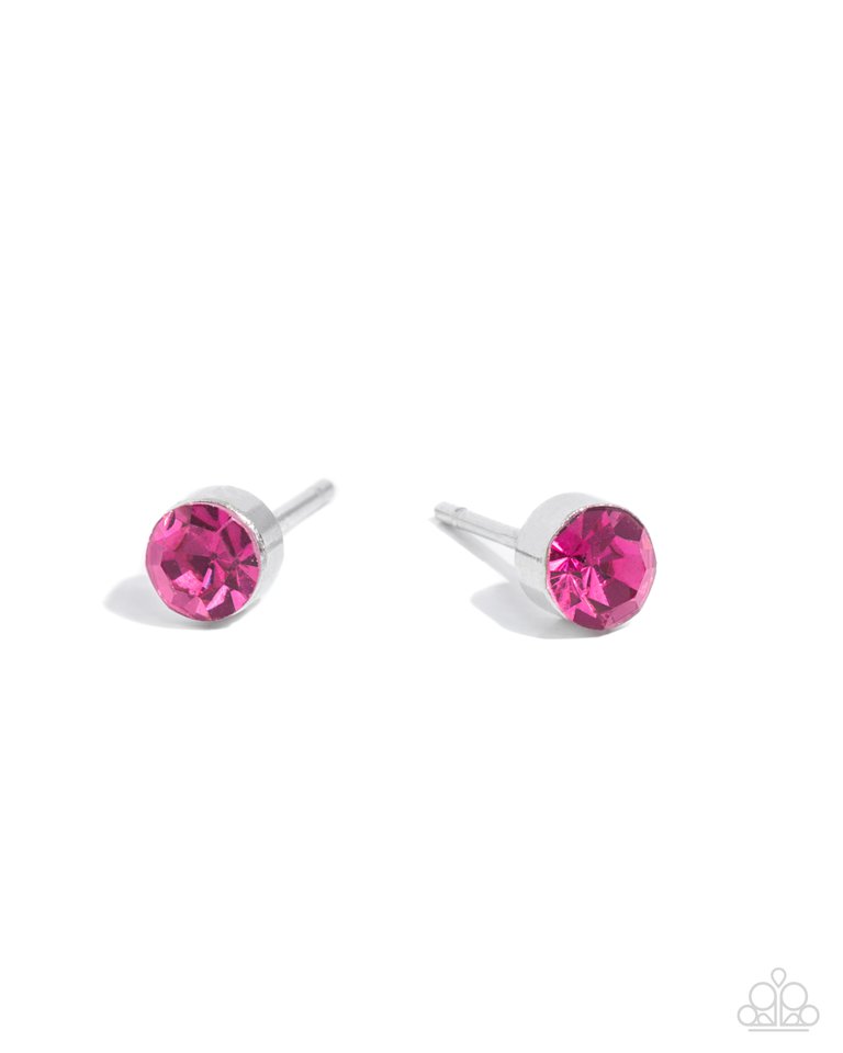 Logical Light - Pink - Paparazzi Earring Image