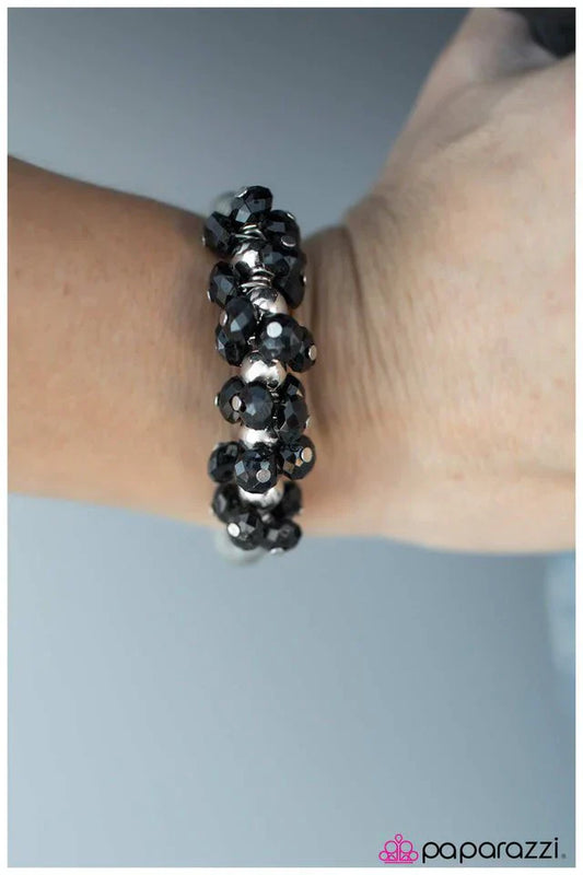 Paparazzi Bracelet ~ Im Blushing - Black