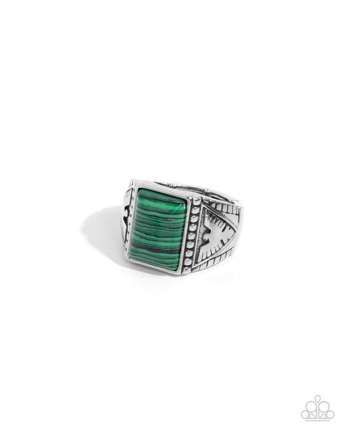 Free-Spirited Finesse - Green - Paparazzi Ring Image