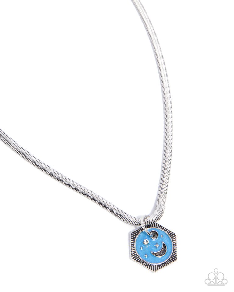 Celestial Catwalk - Blue - Paparazzi Necklace Image