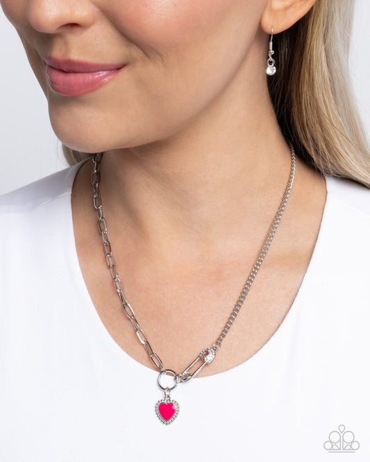 Valuable Valor - Pink - Paparazzi Necklace Image