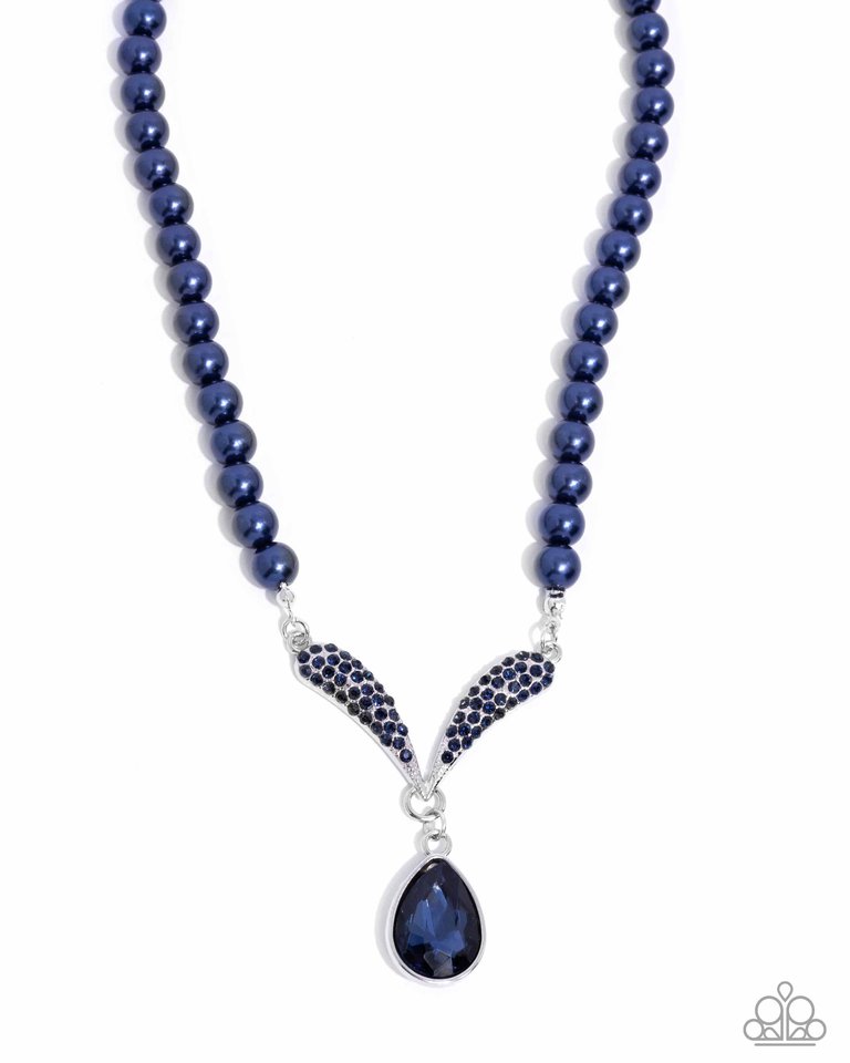 Avant-Garde Adornment - Blue - Paparazzi Necklace Image