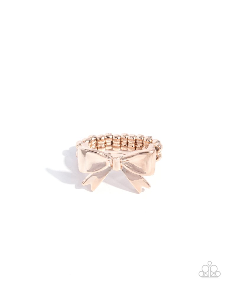 Becoming Brilliant - Rose Gold - Paparazzi Ring Image