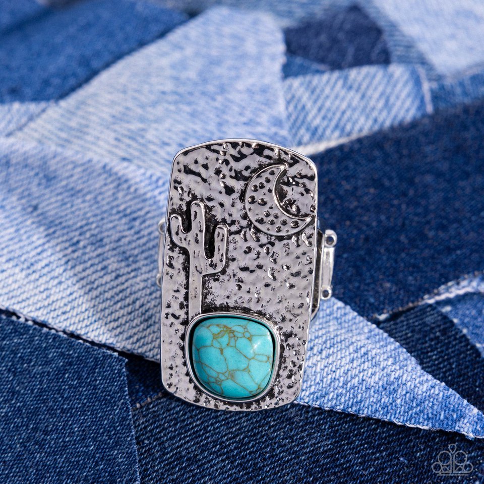 Desert Landscape - Blue - Paparazzi Ring Image