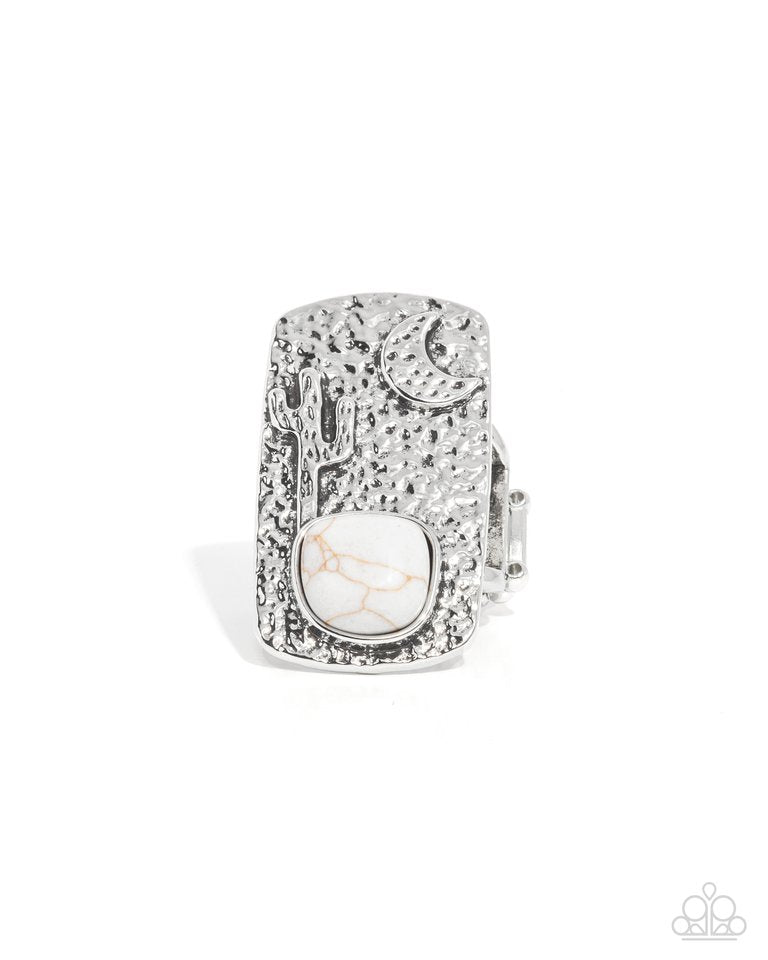 Desert Landscape - White - Paparazzi Ring Image