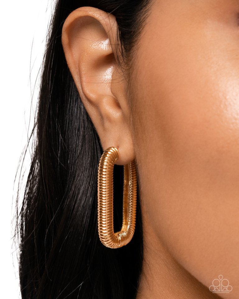 Spiral Supply - Gold - Paparazzi Earring Image