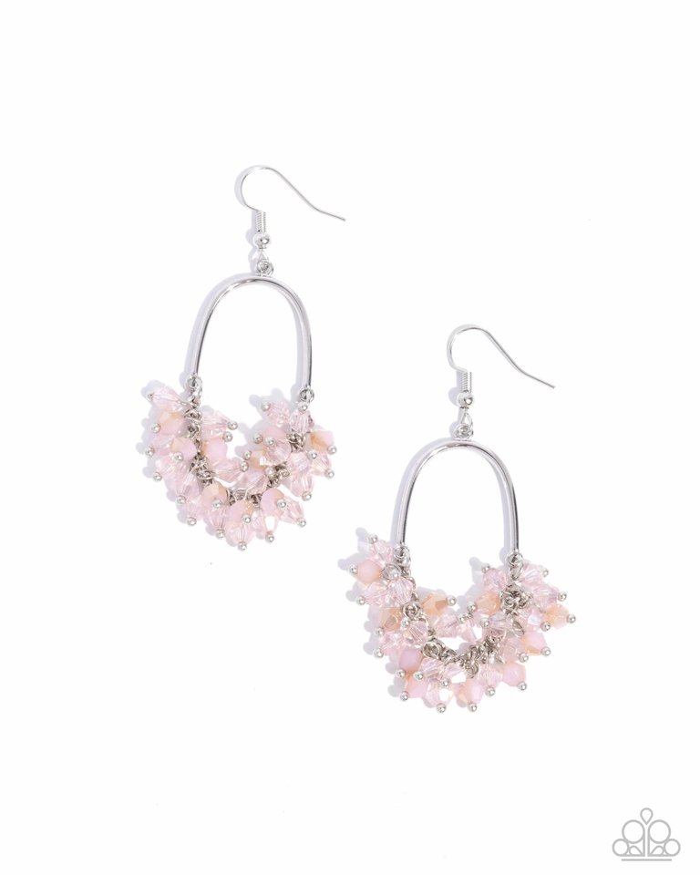 Chandelier Check - Pink - Paparazzi Earring Image