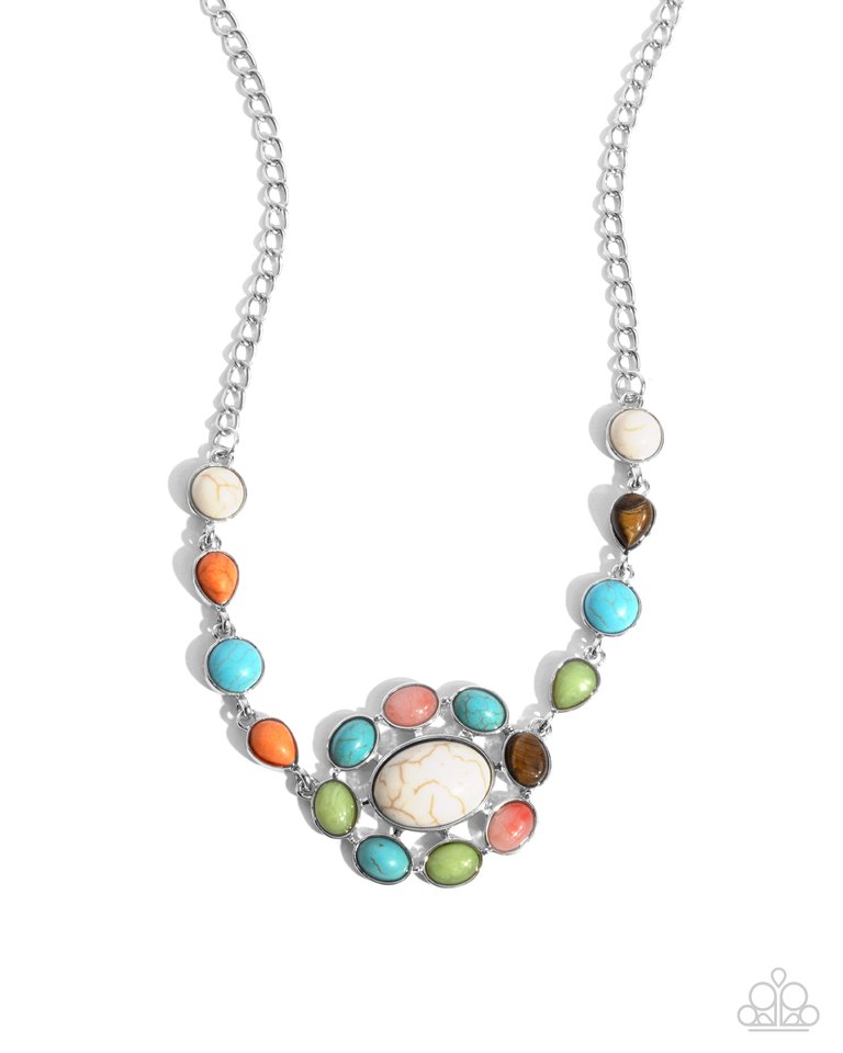 Enigmatic Ease - Multi - Paparazzi Necklace Image