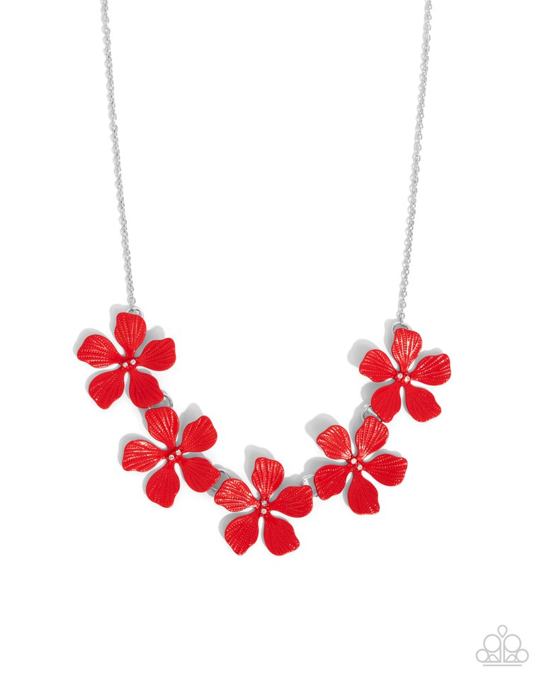 Featured Finesse - Red - Paparazzi Necklace Image