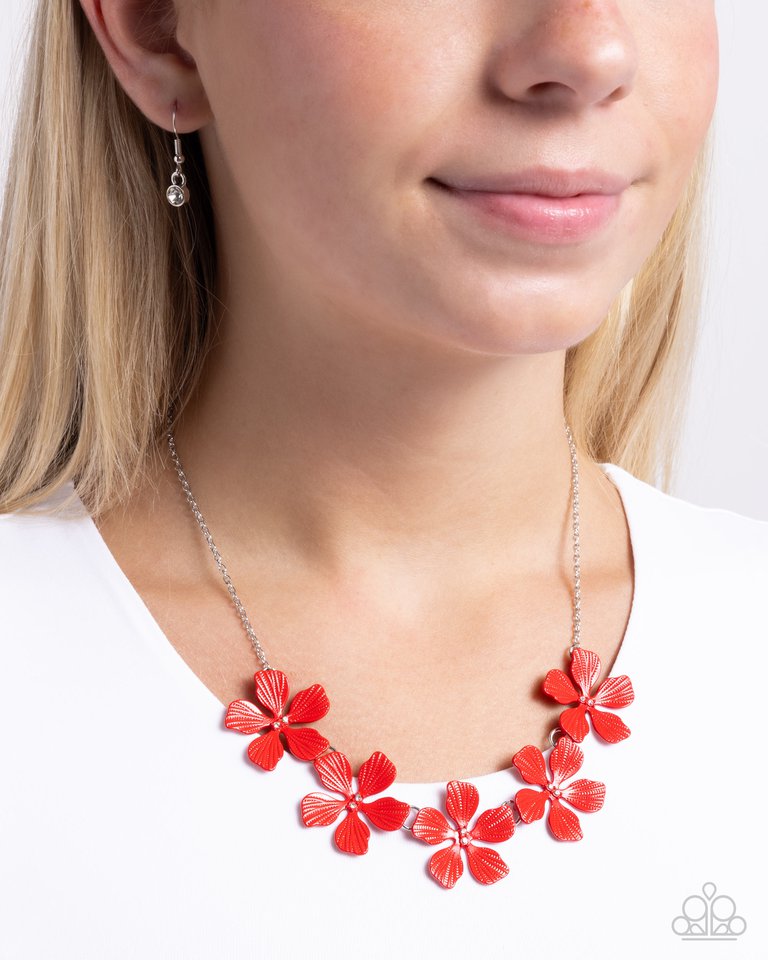 Featured Finesse - Red - Paparazzi Necklace Image