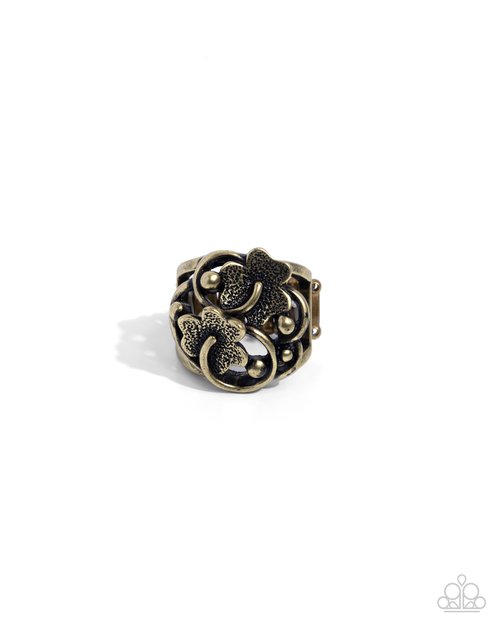 Distinctive Detailing - Brass - Paparazzi Ring Image