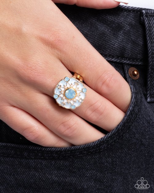 Cheers to Perfection - Blue - Paparazzi Ring Image