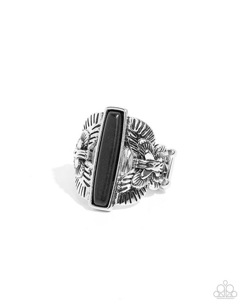 Tropical Theme - Black - Paparazzi Ring Image