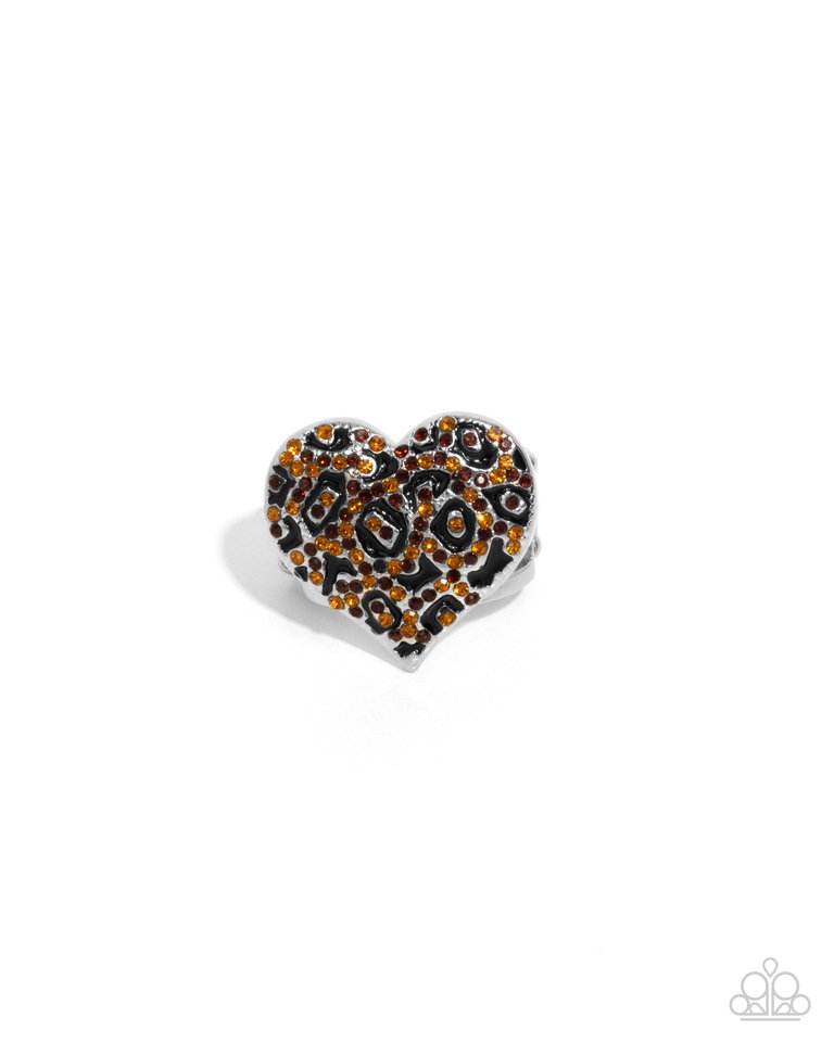 Cheetah Cameo - Brown - Paparazzi Ring Image