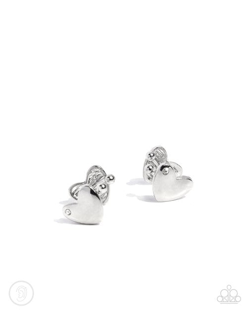 Valentines Vanity - White - Paparazzi Earring Image