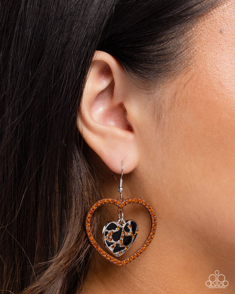 Leopard Love - Brown - Paparazzi Earring Image