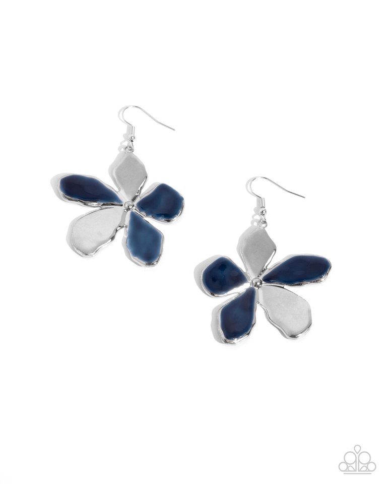 Painted Promotion - Blue - Paparazzi Earring Image