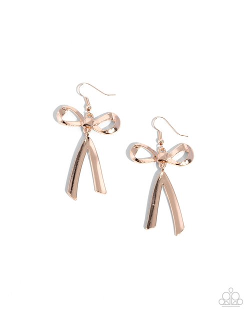 Dapper Delivery - Gold - Paparazzi Earring Image