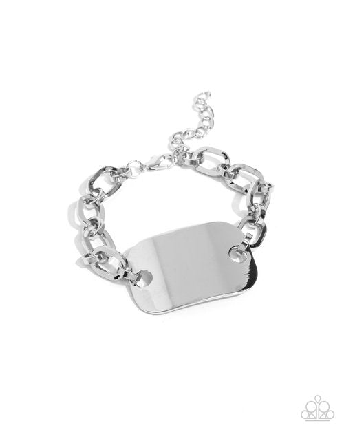 Sleek Suit - Silver - Paparazzi Bracelet Image