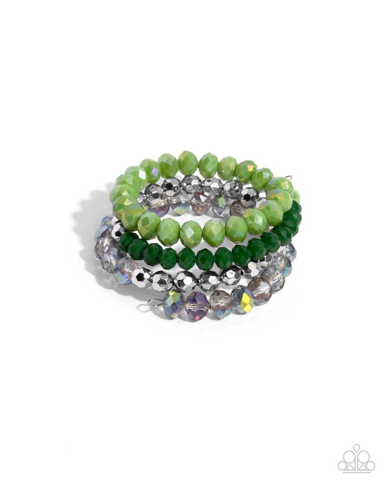 Memorable Makeover - Green - Paparazzi Bracelet Image