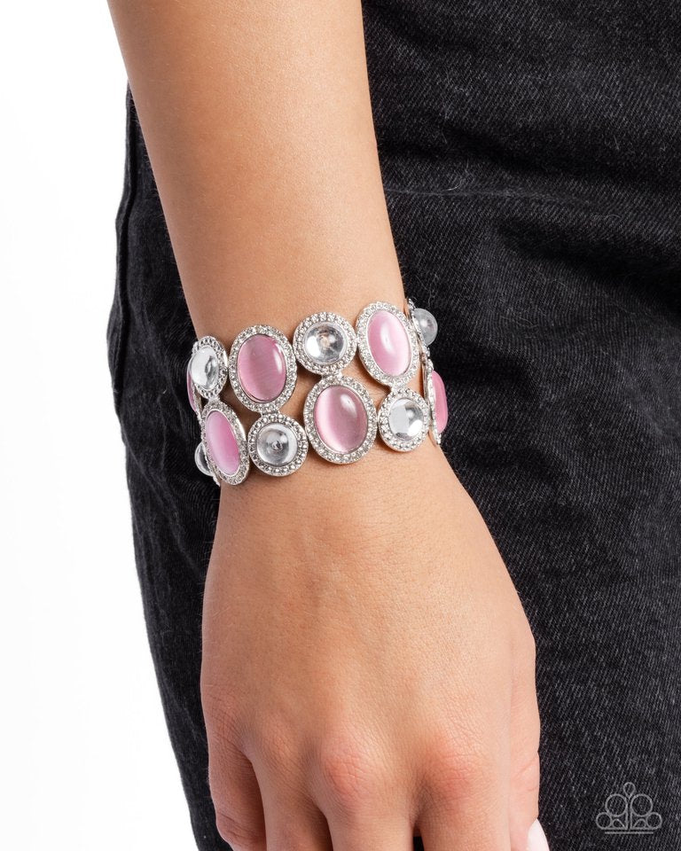 Affixed Appeal - Pink - Paparazzi Bracelet Image