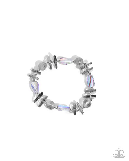 Reflective Ritardando - Silver - Paparazzi Bracelet Image