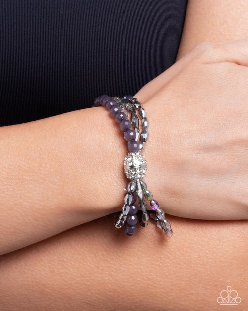 Beaded Boundary - Silver - Paparazzi Bracelet Image