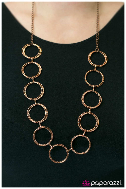 Paparazzi Necklace ~ When the Going Gets Tough - Copper